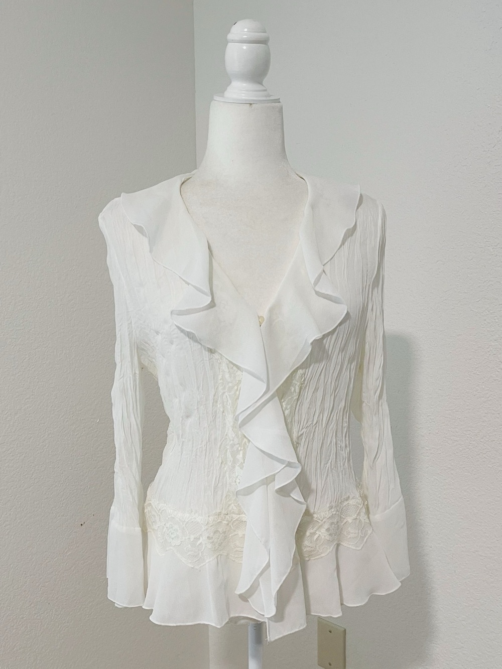 Sunny Taylor Vintage Bohemian Crinkle Blouse